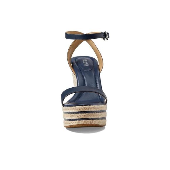 NWT MICHAEL Kors Women's Leighton Wedge Shoes,Navy-Size 10 - Picture 5 of 6